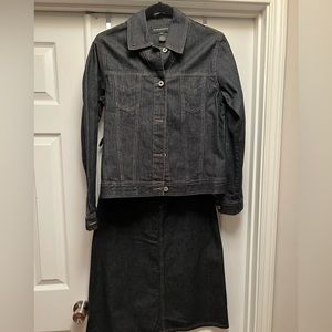 Denim Jacket/Skirt Outfit